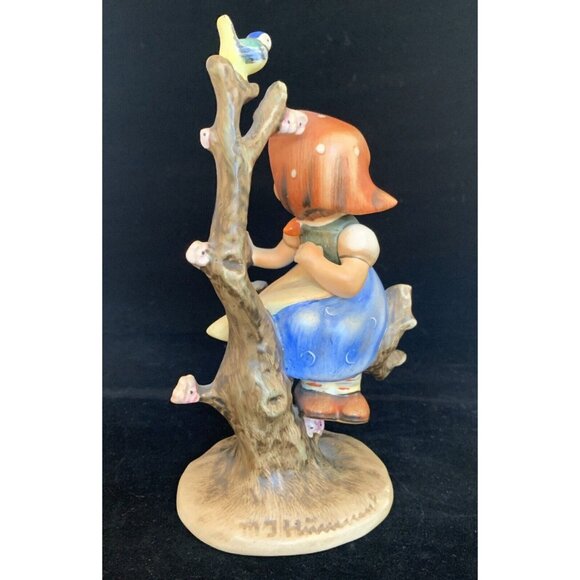 AS IS Hummel Goebel Figurine Apple Tree Girl TMK 2 141/1 Germany 6 1/2" Tall - Picture 4 of 12